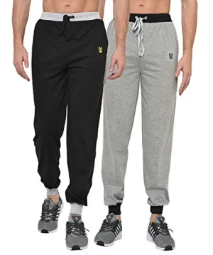 VIMAL JONNEY Men Trackpants Mutlicolour-Pack of 2(D9BD9M-L)