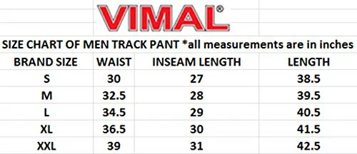 VIMAL JONNEY Men Trackpants Mutlicolour-Pack of 2(D9BD9M-L)