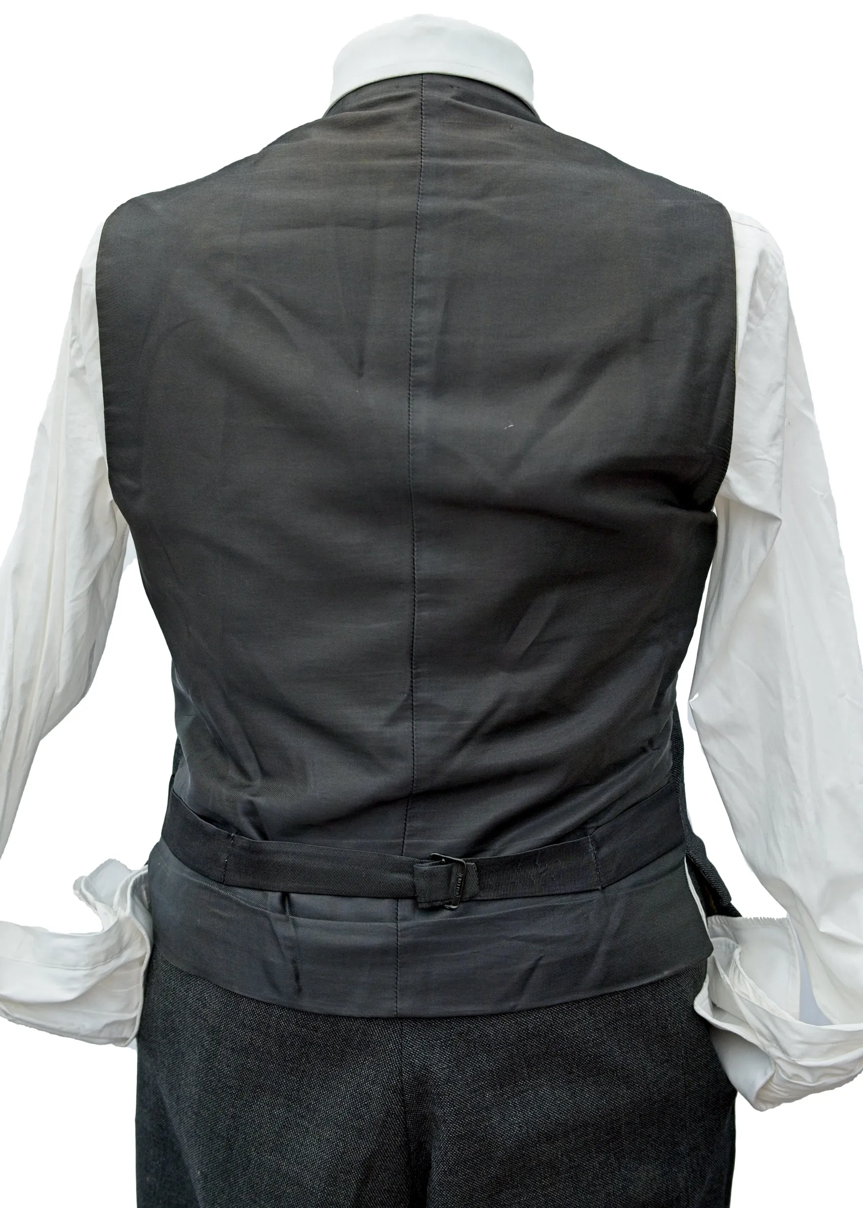 Vintage 1950s Men's Vintage Charcoal 3 Piece Suit 40”L