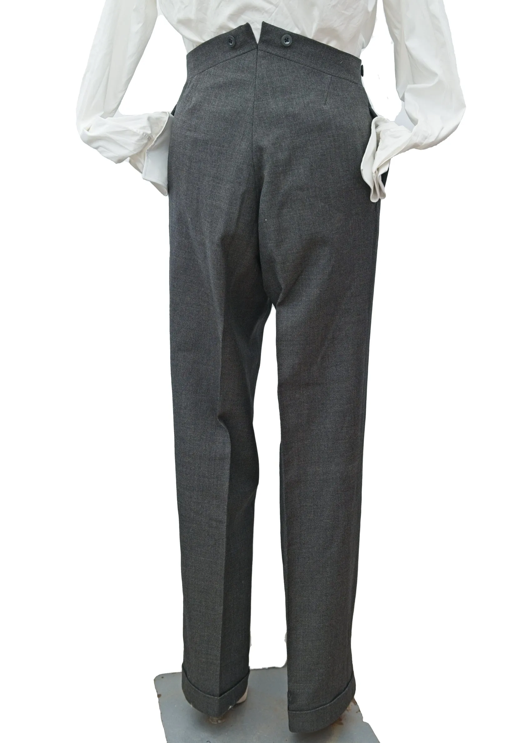 Vintage 1950s Men's Vintage Charcoal 3 Piece Suit 40”L