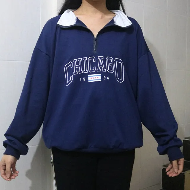 Vintage Bear Embroid Sweatshirts Women 2020Harajuku Streetwear Casual Long Sleeve Crewneck Oversized Fashion Hoodie Korean Girls