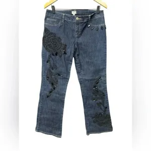 Vintage Y2K Cache Embellished Jeans Size 10 NWT