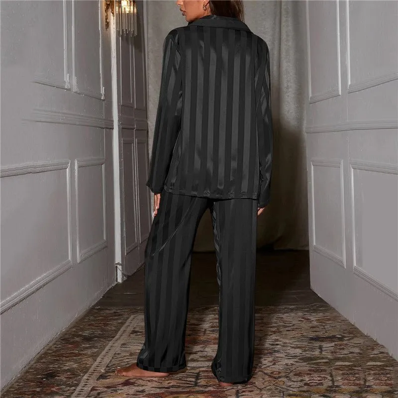 Waverley - Elegant Striped Quiet Woman's Pajama Set