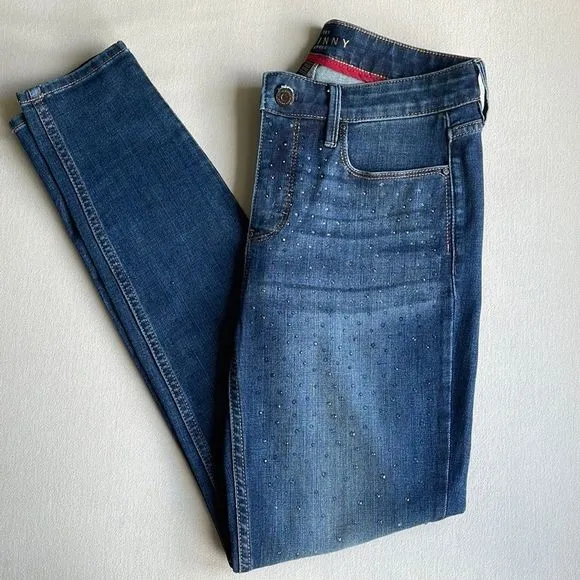 White House Black Market Embellished jeans size 2