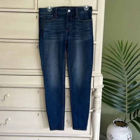 White House Black Market Embellished jeans size 2