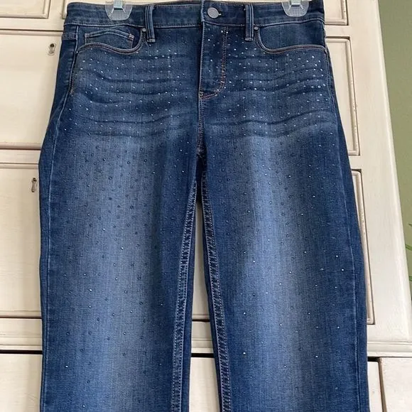 White House Black Market Embellished jeans size 2