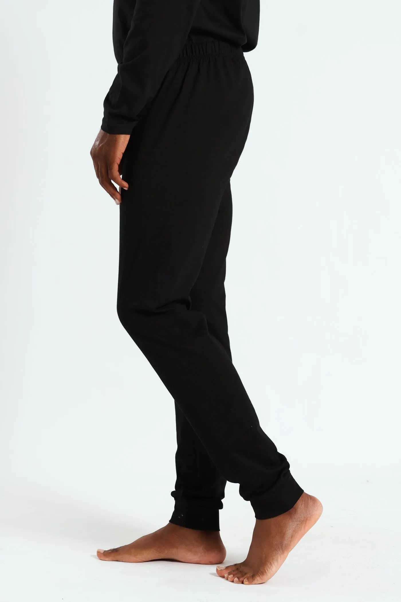 Winter Long John Cotton Thermal - Black
