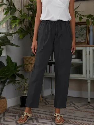Women's Fashion Lace Up Long Trousers