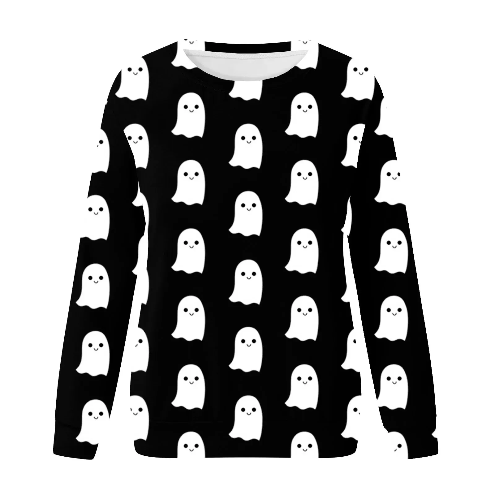 Women's Long Workout Print Hooded Pullover Sweatshirt