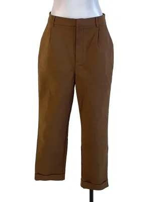 Wood Brown Cuffed Trousers LB