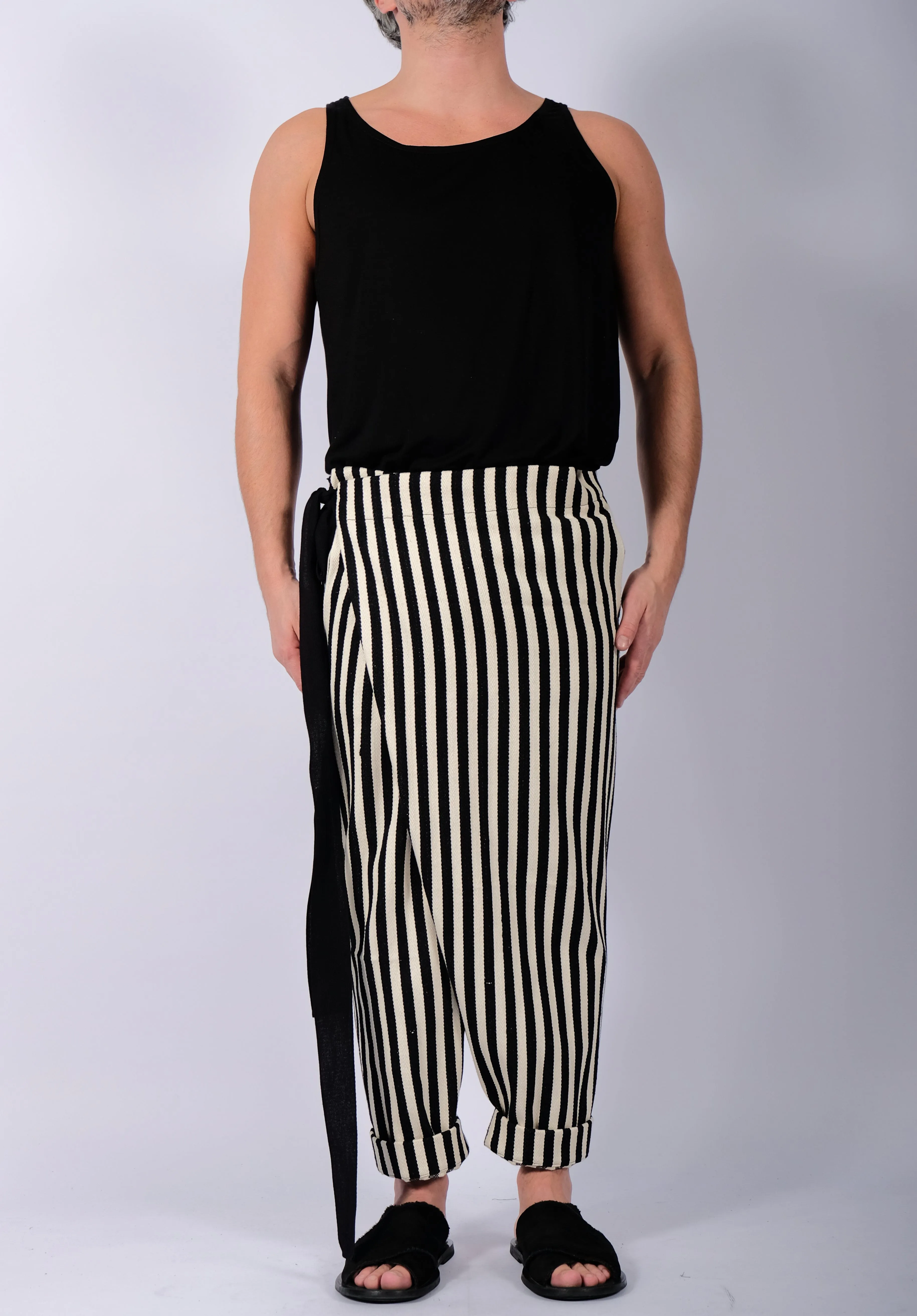 Wrap Stripe Trousers