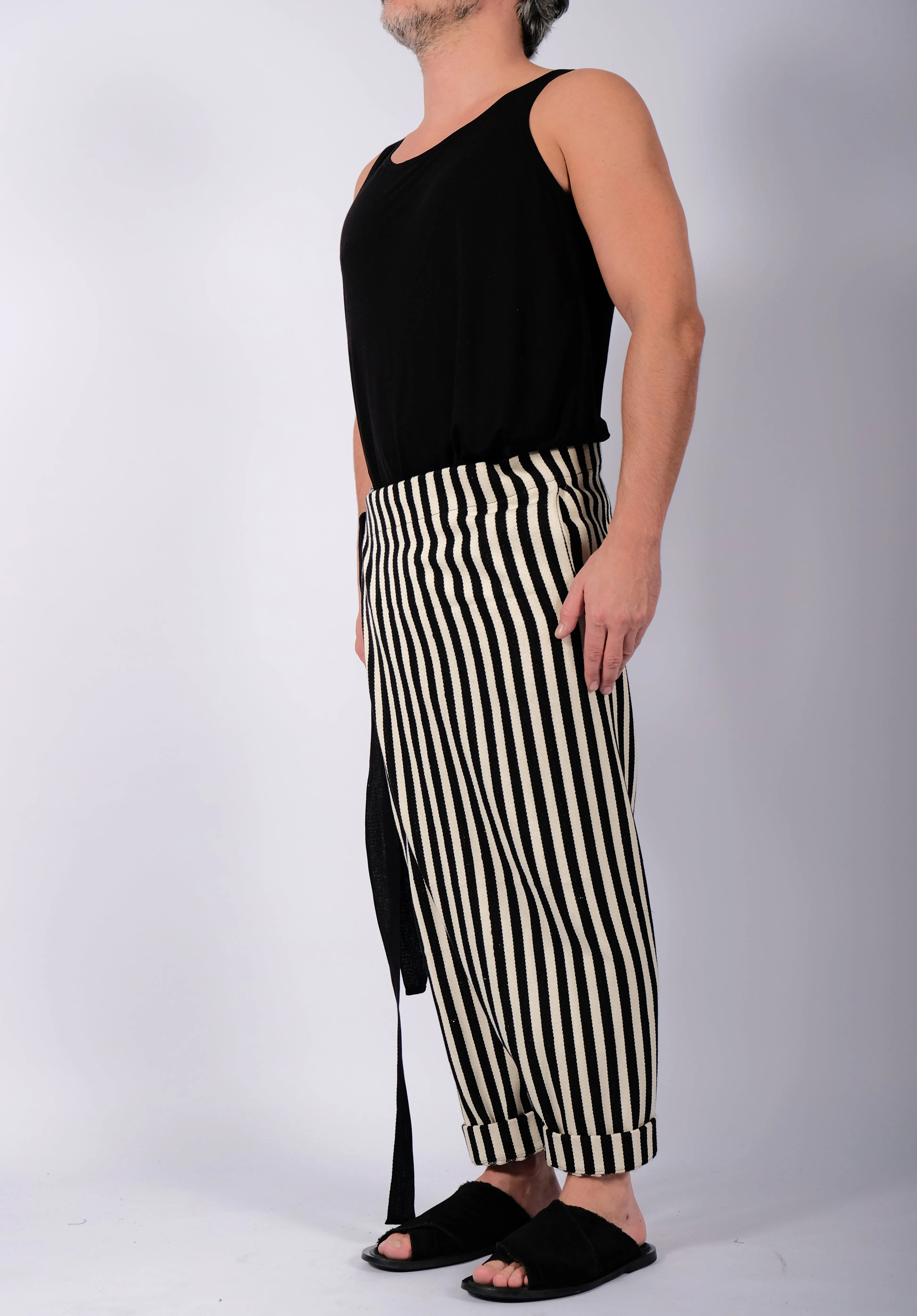 Wrap Stripe Trousers