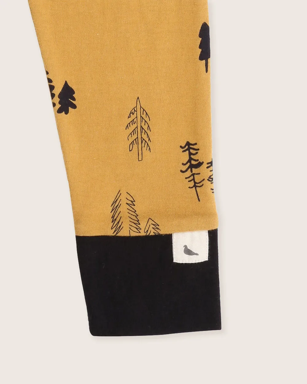 Yellow Forest Print Leggings
