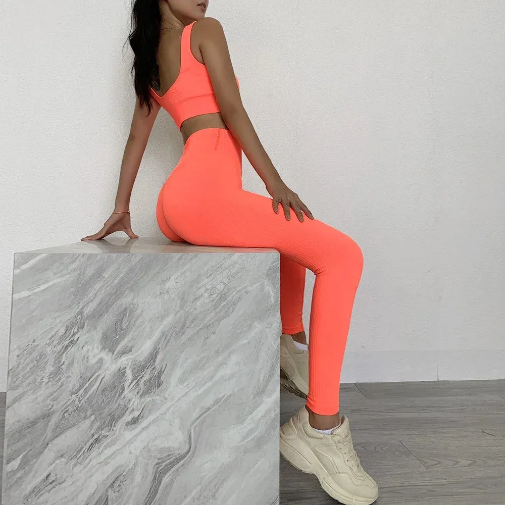 Yoga Seamless Bra and Leggings Sets