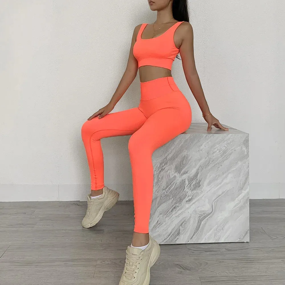 Yoga Seamless Bra and Leggings Sets