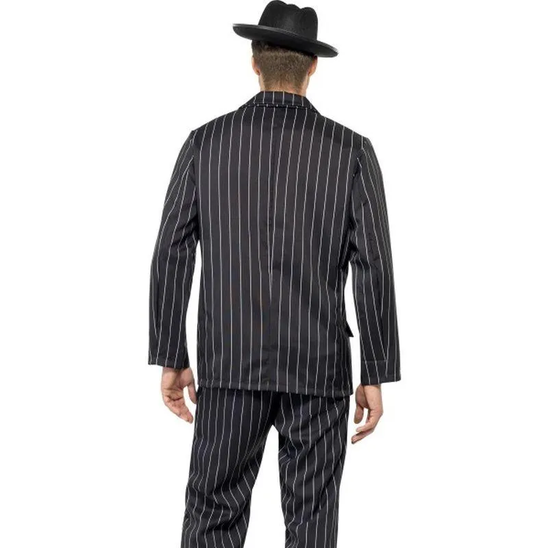 Zoot Suit Costume Adult Black White Pinstripe Gangster